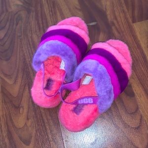 K Fluff Yeah Slide / Color : Pink/Purple Rainbow / Size 3
